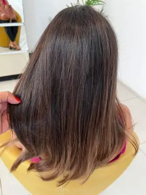 Coloração Dyusar Color Live Marrom 6-7 Louro Marrom Escuro cabelo liso