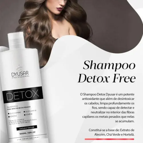 Shampoo Desintoxicante Detox Free Dyusar Cosméticos 1L modelo