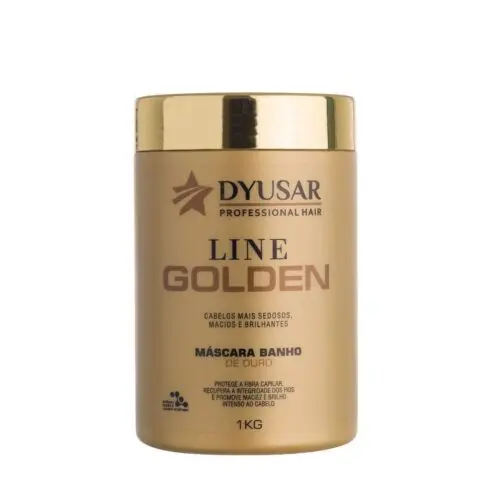 Máscara Banho de Ouro Line Golden da Dyusar Professional Hair